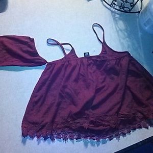 Off the shoulder crop top